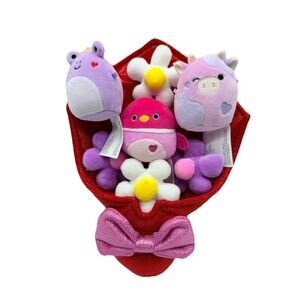 Micromallows 2025 Valentines Plush Bouquet Francine, Patty & Della Squishmallows